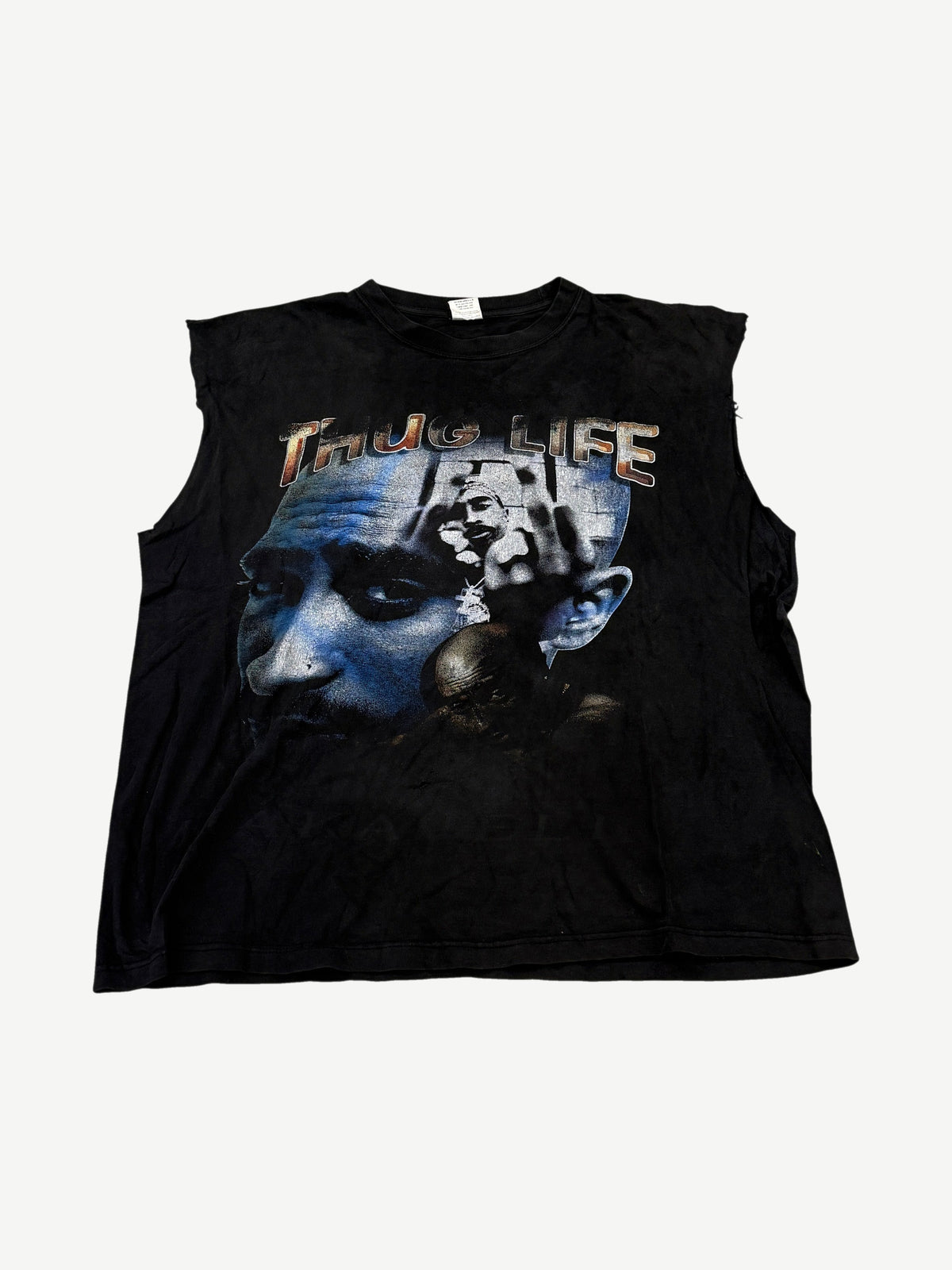 Vintage Tupac Shakur Thug Life Memorial Cutoff Tee
