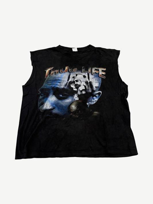 Vintage Tupac Shakur Thug Life Memorial Cutoff Tee