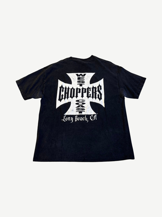 Vintage Washed Gray West Coast Choppers Tee