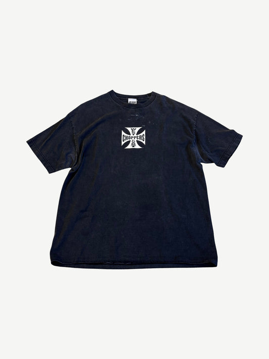 Vintage Washed Gray West Coast Choppers Tee