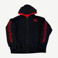 Vintage West Coast Choppers Black Red Thermal ZIpup