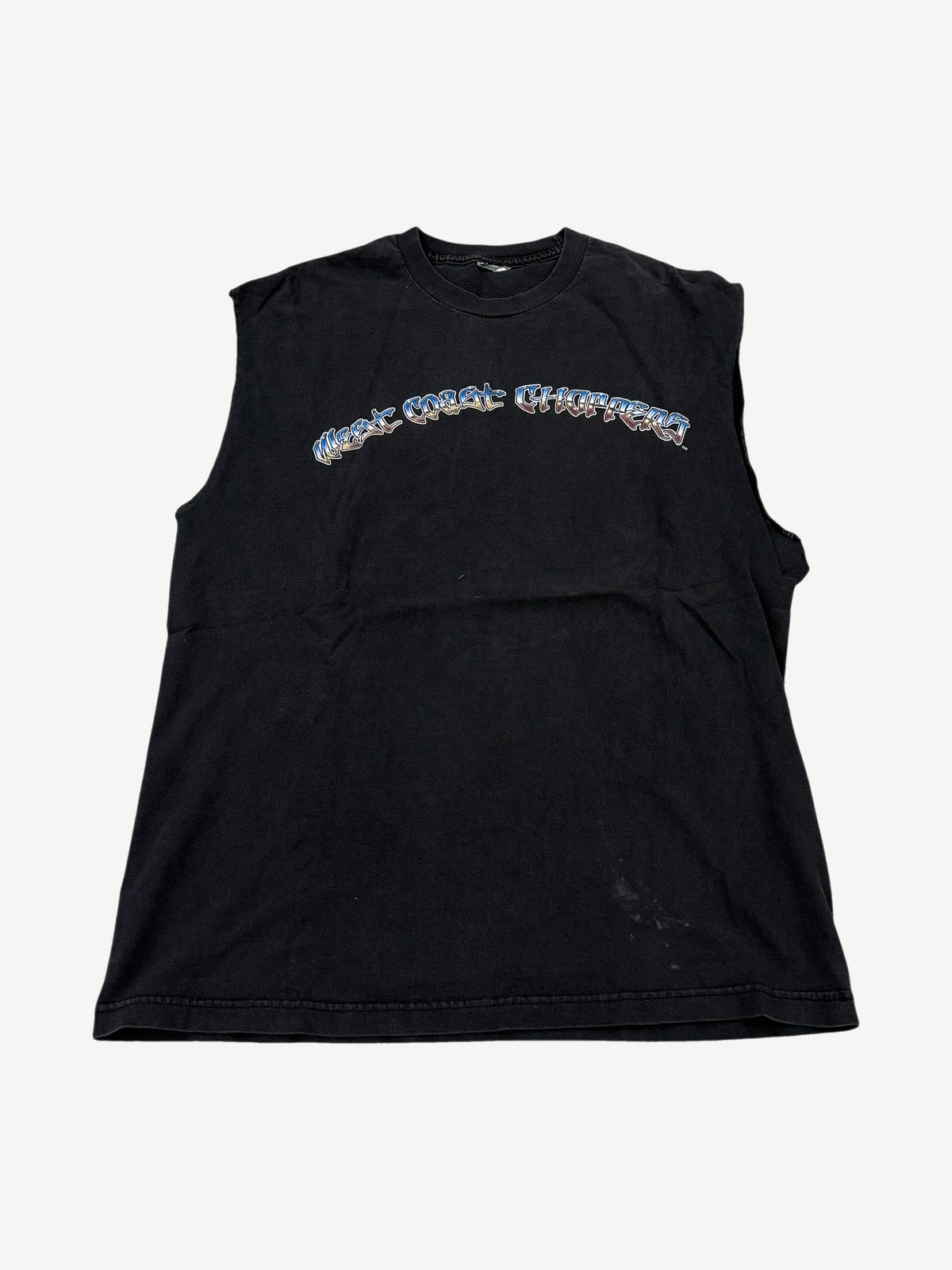 Vintage West Coast Choppers Blue Flame Motorcycle Cutoff Tee