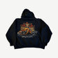 Vintage West Coast Choppers Flame Motorcycle Hoodie