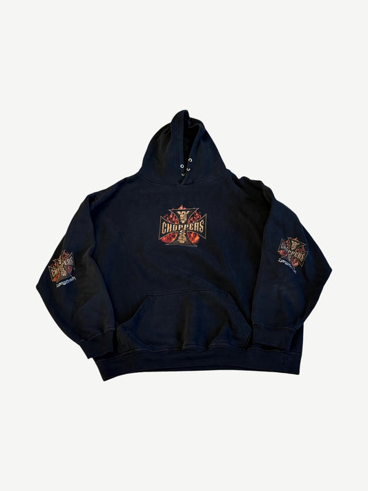 Vintage West Coast Choppers Flame Motorcycle Hoodie