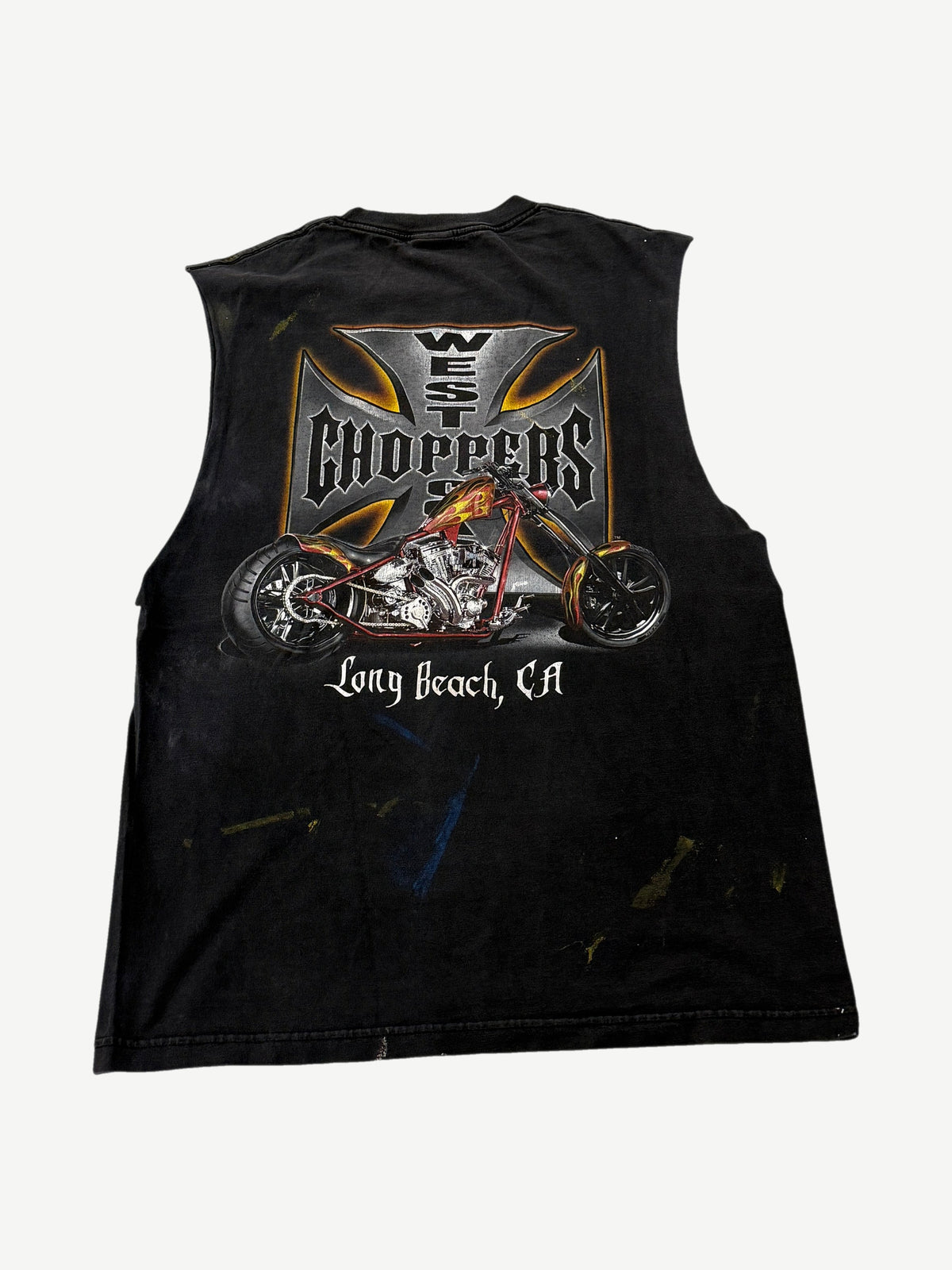 Vintage West Coast Choppers Iron Cross Motorcycle Cutoff Tee