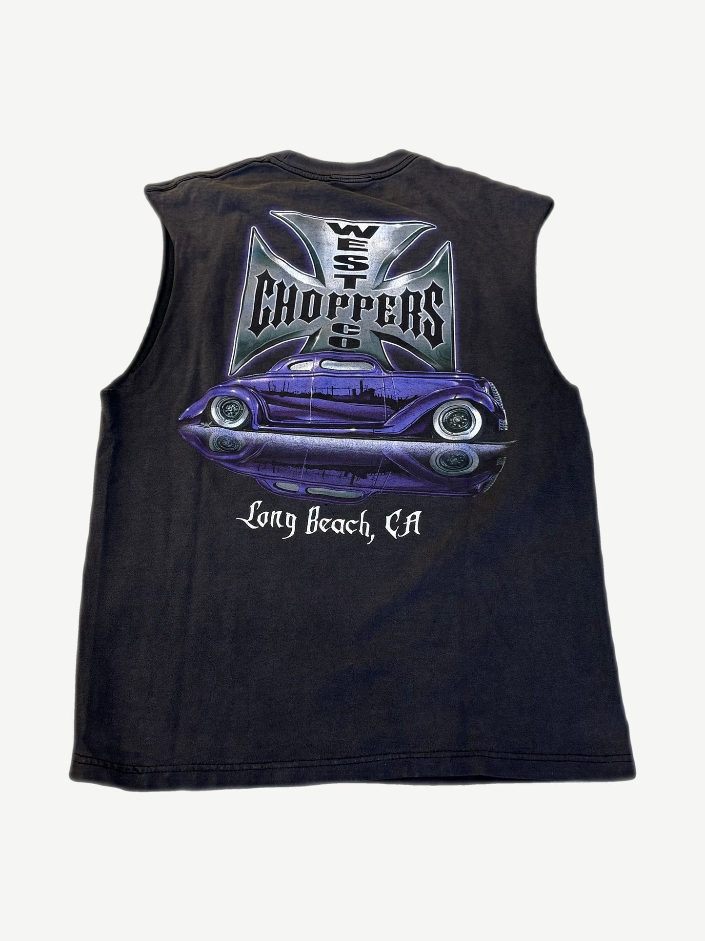 Vintage West Coast Choppers Purple Lowrider Cutoff Tee