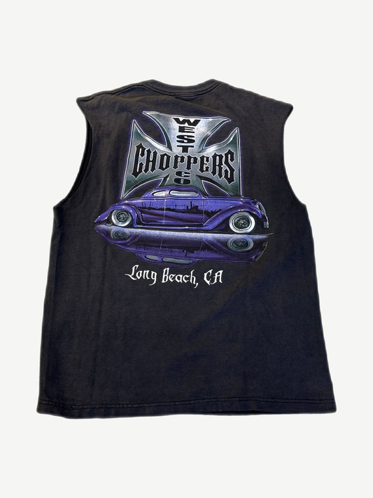 Vintage West Coast Choppers Purple Lowrider Cutoff Tee