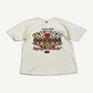 Vintage white Chicago Bulls 1998 NBA Champions tee front, classic bull logo with championship text