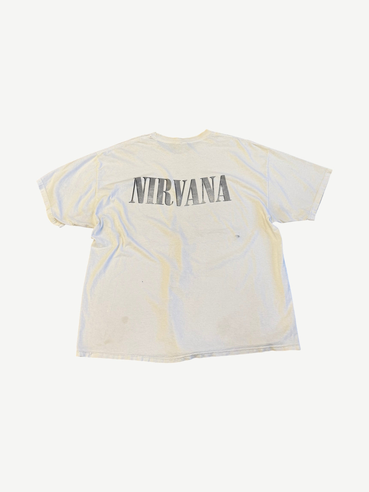 Vintage White Nirvana Portrait Tee