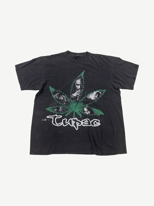 Vintage Y2K Tupac Shakur Bootleg Cannabis Tee