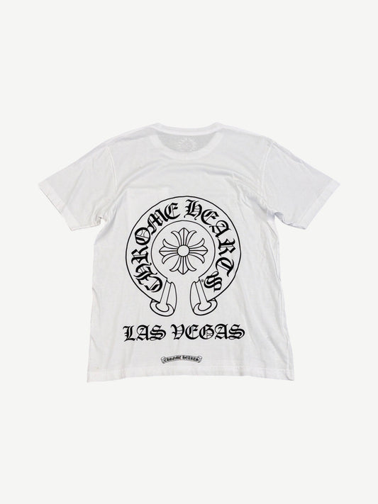 White Chrome Hearts Las Vegas Horseshoe Tee
