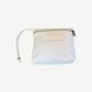 White Chrome Hearts Leather Zip Pouch